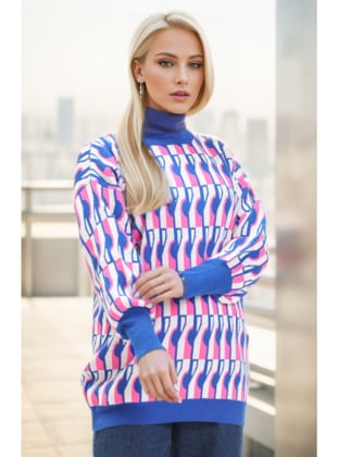 Pink - Knit Sweaters - Layda Moda