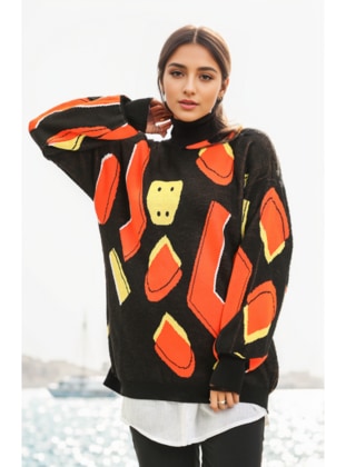 Black - Knit Sweaters - Layda Moda