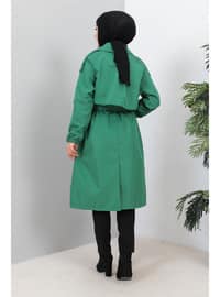Green - Trench Coat