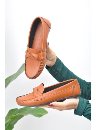 Tan - Flat - Flat Shoes - Aska Shoes