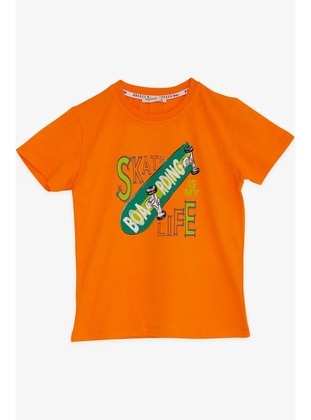 Orange - Boys` T-Shirt - Breeze Girls&Boys