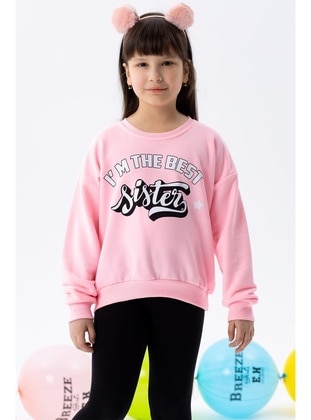Neon Pink - Girls` Sweatshirt - Breeze Girls&Boys
