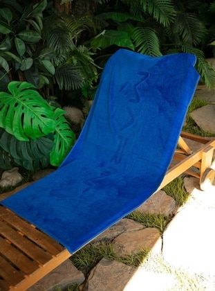 Navy Blue - Unlined - Beach Towel - Marina