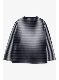 Baby Boy Long Sleeve T-Shirt Striped 9 Months-3 Years - Navy Blue - Breeze Girls&Boy's