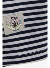 Baby Boy Long Sleeve T-Shirt Striped 9 Months-3 Years - Navy Blue - Breeze Girls&Boy's