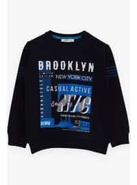 Navy Blue - Boys` Sweatshirt