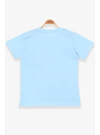 Light Blue - Boys` T-Shirt