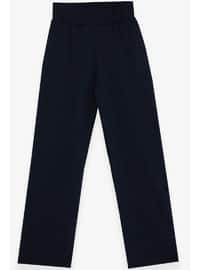 Navy Blue - Girls` Pants