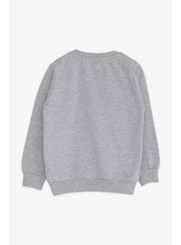 Gray - Girls` Sweatshirt