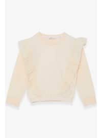 Cream - Girls` Sweatshirt