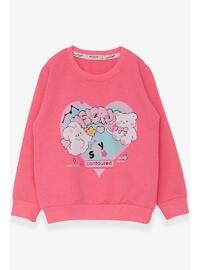 Neon Pink - Girls` Sweatshirt