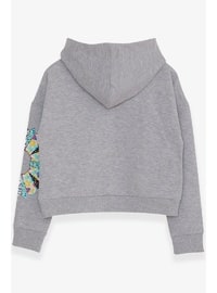 Light Gray - Girls` Sweatshirt