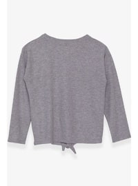 Grey - Girls` Sweatshirt