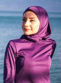 Purple - Swim Hijab