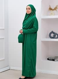 أخضر - نسيج غير مبطن - ملابس صلاة