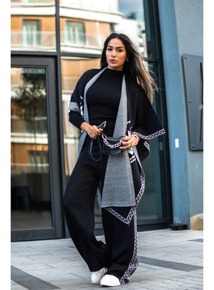 Maymara Black Knit Suits