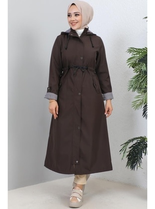 Brown - Trench Coat - Benguen