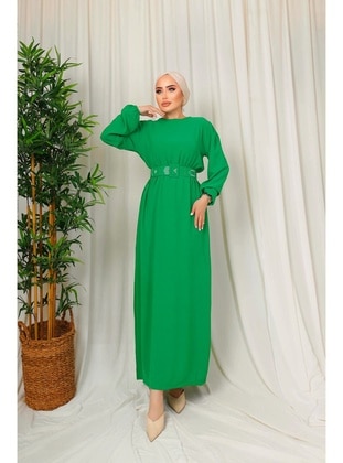 Green - Modest Dress - Esre Store