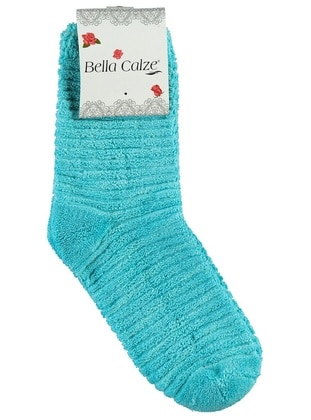 Turquoise - Girls` Socks - Bella Calze