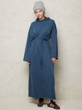 Navy Blue - Modest Dress - MANUKA