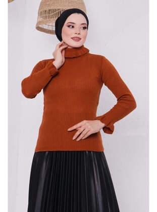 İmaj Butik Tan Knit Sweaters