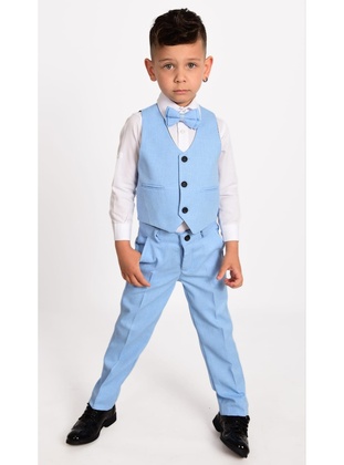 Baby Blue - Boys` Suits - MNK Baby