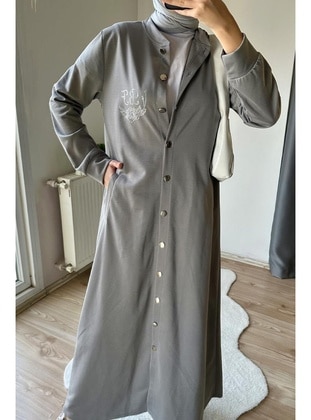 Grey - 500gr - Abaya - Burcu Fashion