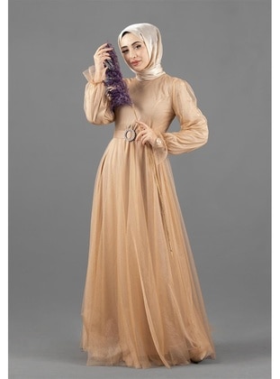 Camel - Evening Dresses - Sevitli