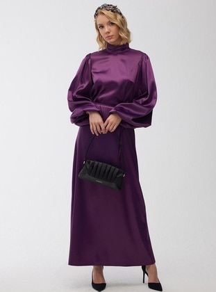 Purple - Modest Evening Dress - MANUKA