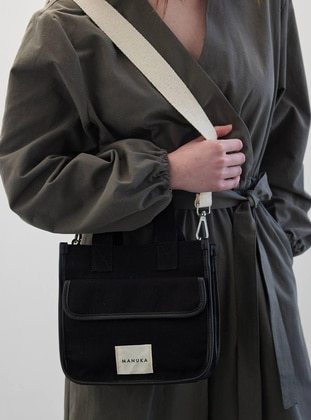 Black - Tote/Canvas Bag - MANUKA