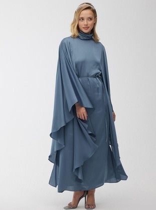 Blue - Modest Evening Dress - MANUKA