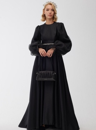 Black - Modest Evening Dress - MANUKA