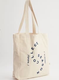 Beige - Shopping Bag