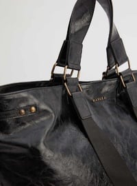 أسود - حقيبة للتسوق