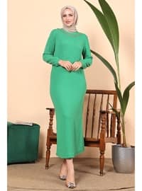Green - Modest Dress