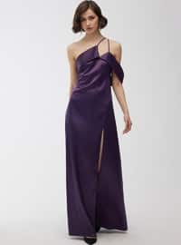 Purple - Modest Evening Dress