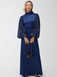 Midnight Blue - Modest Evening Dress