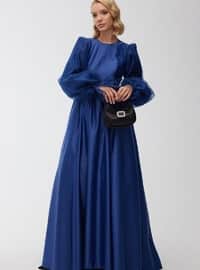 Midnight Blue - Modest Evening Dress