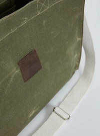 أخضر - حقيبة قماش\ حقيبة كانفاس