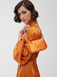 برتقالي - حقيبة قماش\ حقيبة كانفاس