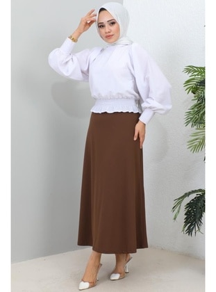 Brown - Skirt - Benguen