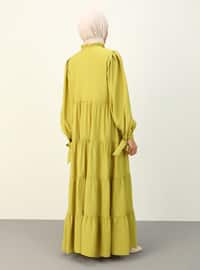 Lemon Yellow - Modest Dress