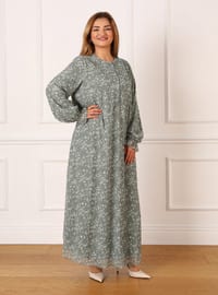 Olive Green - Plus Size Dress