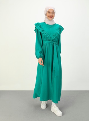 Green - Modest Dress - Benin