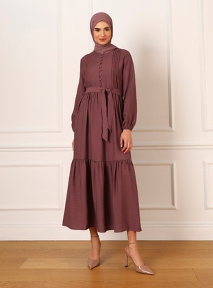 Vintage Purple - Modest Dress - Refka