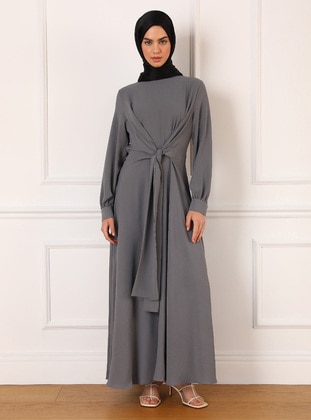 Grey - Modest Dress - Refka