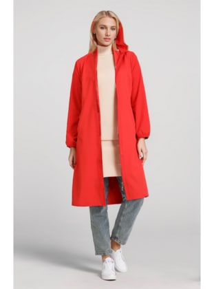 Red - Topcoat - Layda Moda