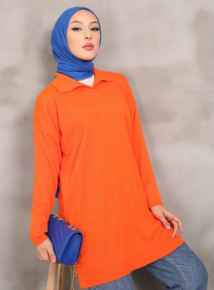 Orange - Knit Tunics - İmaj Butik