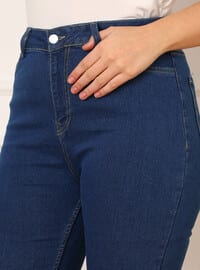 أزرق - جينز للمقاسات الكبيرة