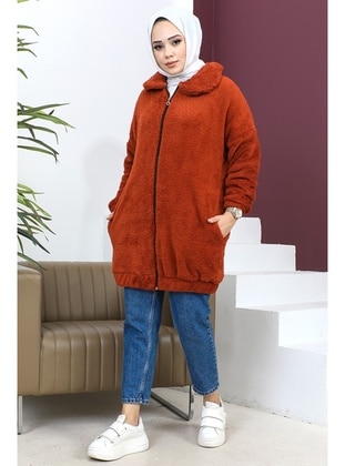 Brick Red - Cardigan - Bestenur